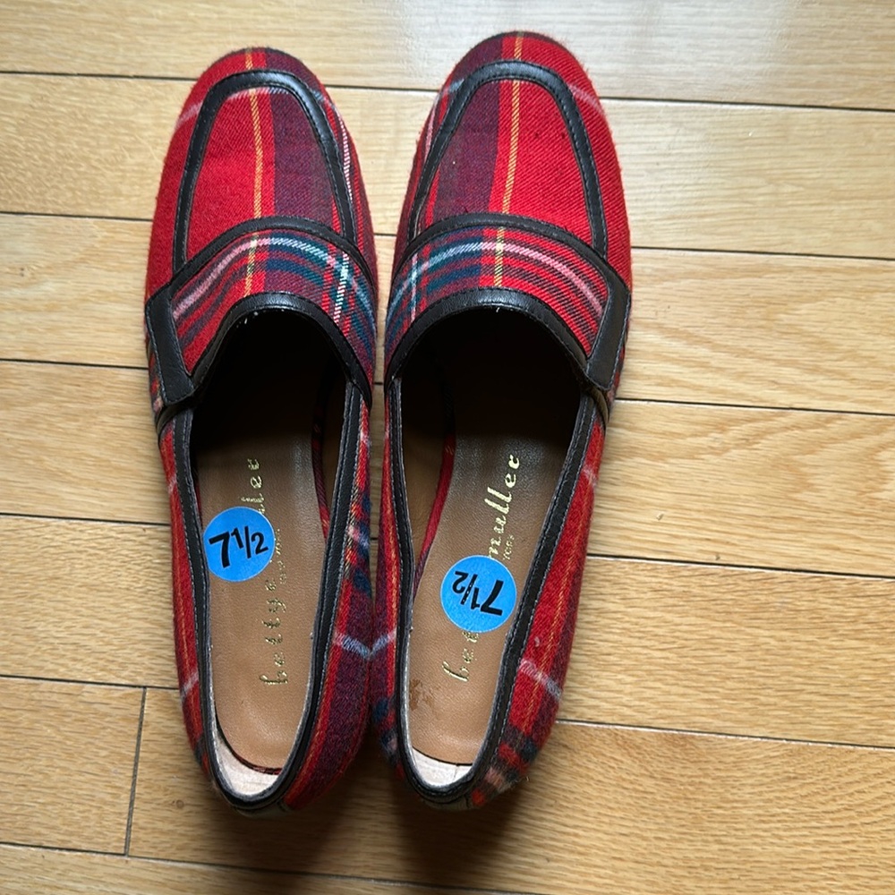 Bettye Muller plaid loafers